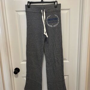 SO Gray Joggers with White Drawstring